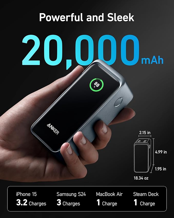Apos Audio Anker charging only Anker Prime Power Bank (20K, 200W)