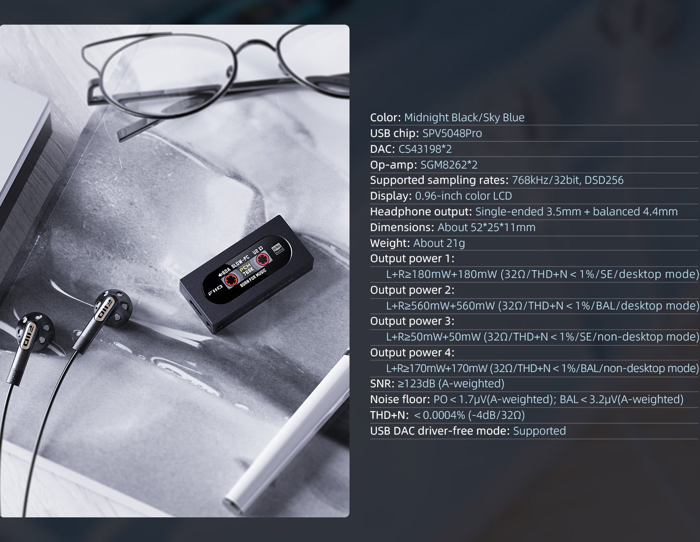 Apos Audio Apos Headphone DAC/Amp FiiO KA15 DAC and Headphone Amplifier