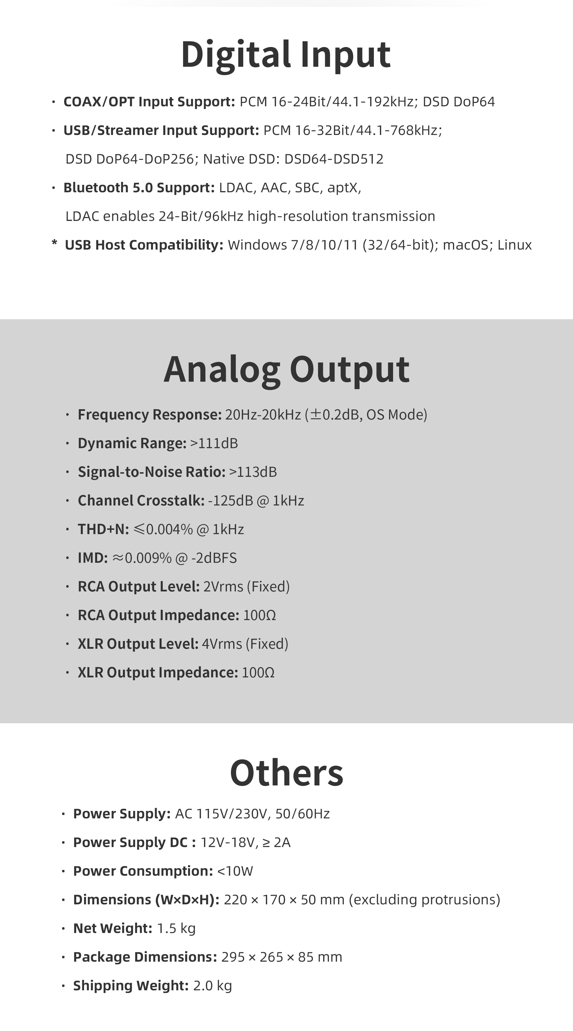 Apos Audio Audalytic DAC (Digital-to-Analog Converter) Audalytic DAC-DR70/DR70N R2R Streaming DAC