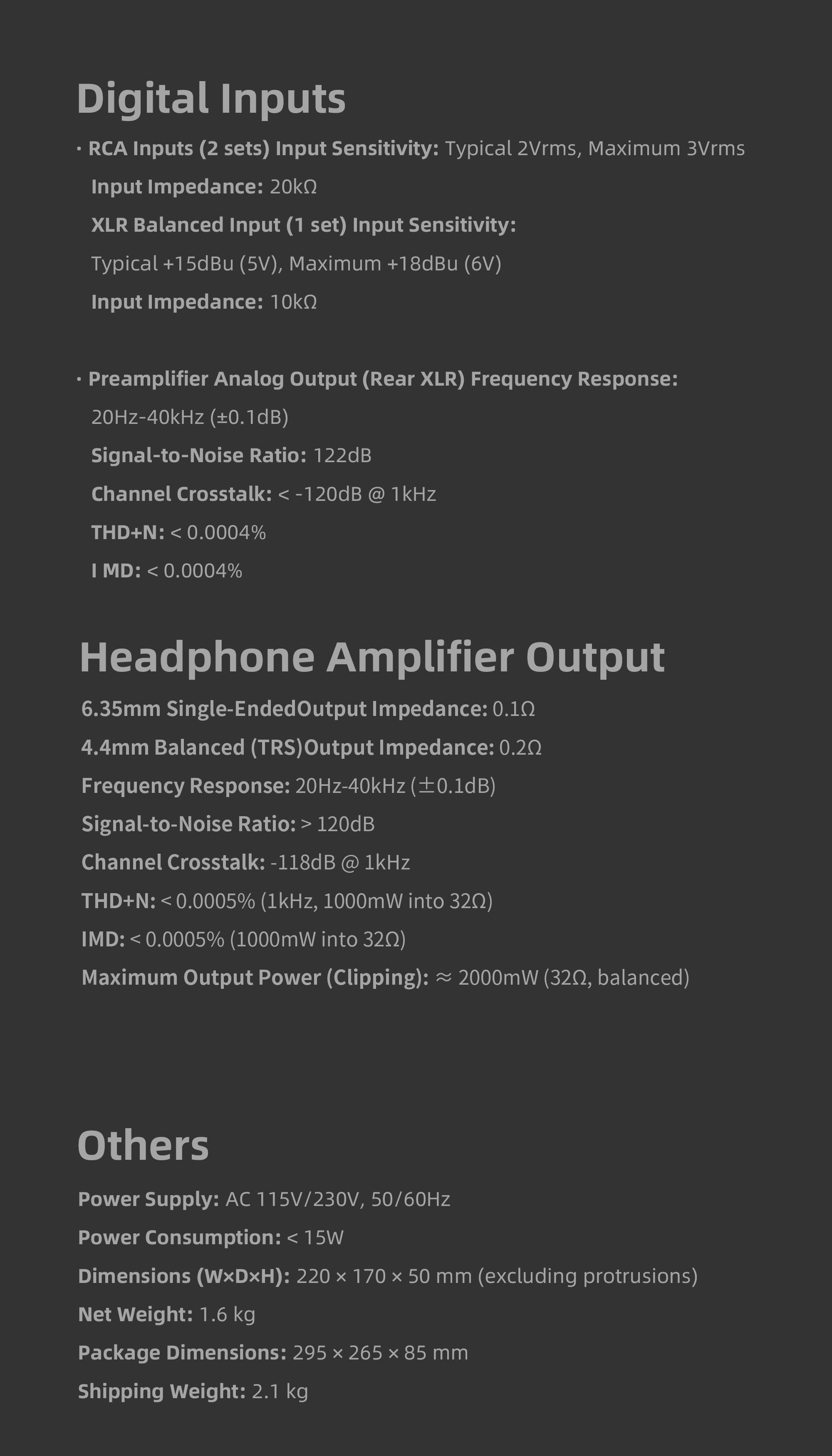 Apos Audio Audalytic Headphone Amp Adualytic HP70 Fully-Balanced Discrete Headphone Amplifier