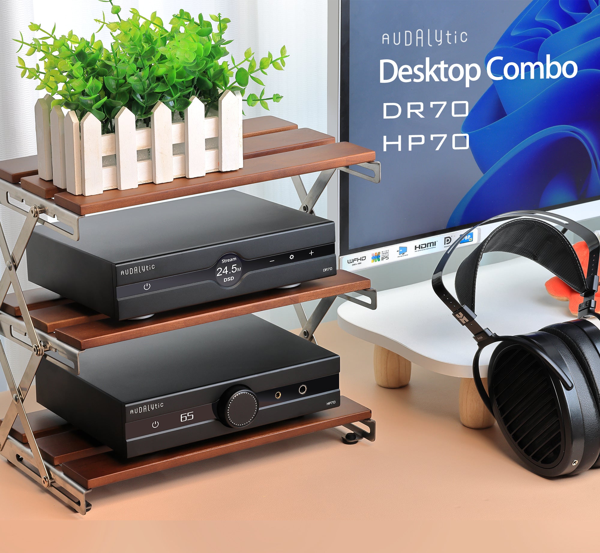 Apos Audio Audalytic Headphone Amp Adualytic HP70 Fully-Balanced Discrete Headphone Amplifier