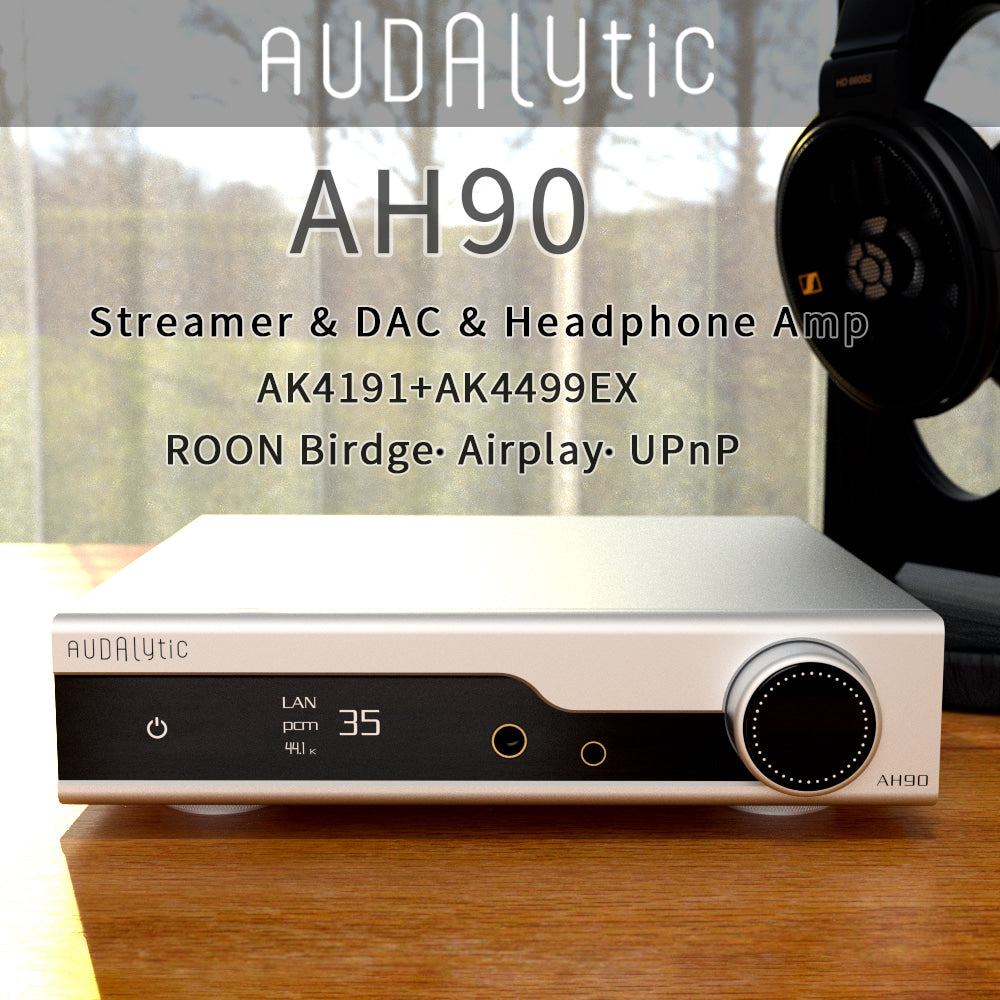 Apos Audio Audalytic Streaming Media Player Adualytic AH90 Streamer/DAC/Headphone Amp