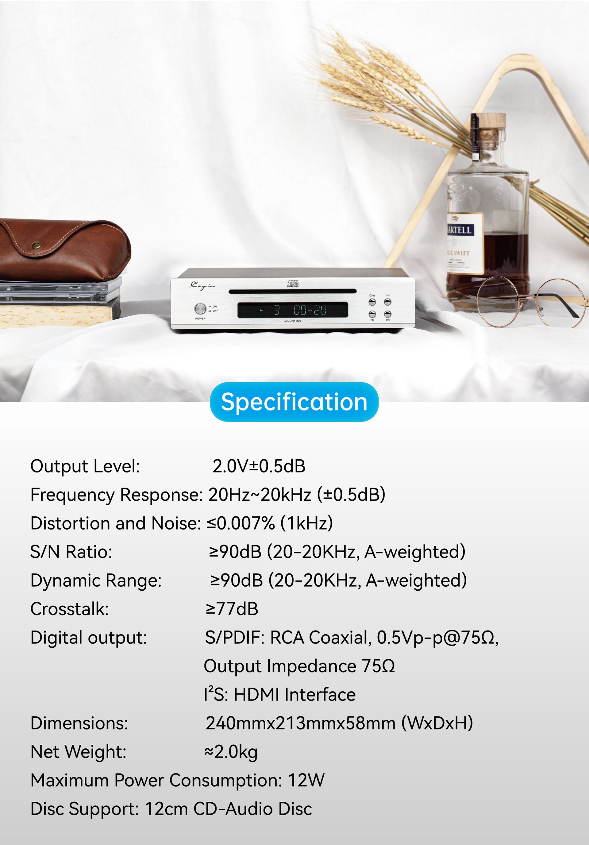 Apos Audio Cayin CD Players & Recorders Cayin Mini-CD MK2