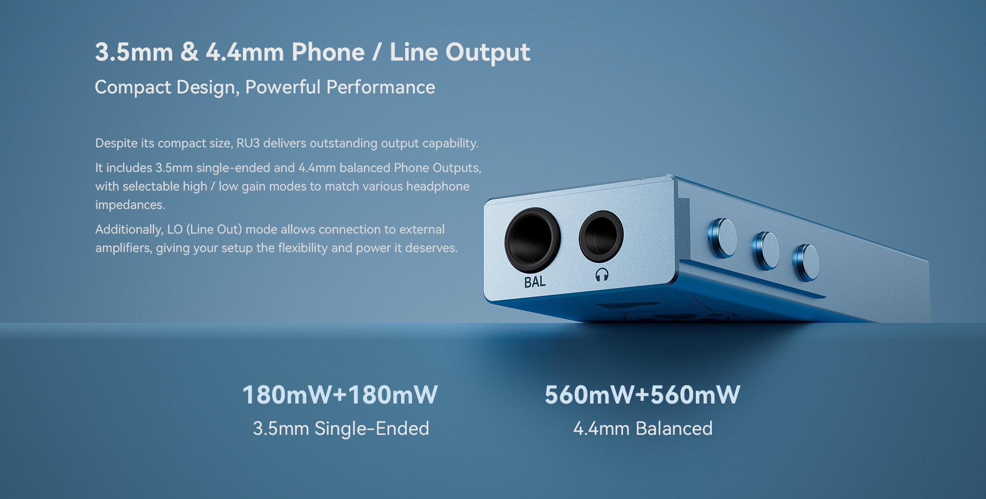 Apos Audio Cayin DAC (Digital-to-Analog Converter) Cayin RU3 Portable USB DAC/Amp
