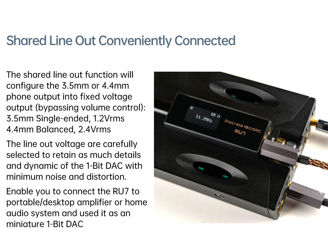 Apos Audio Cayin DAC (Digital-to-Analog Converter) Cayin RU7 1-Bit Resistor Network Portable DAC