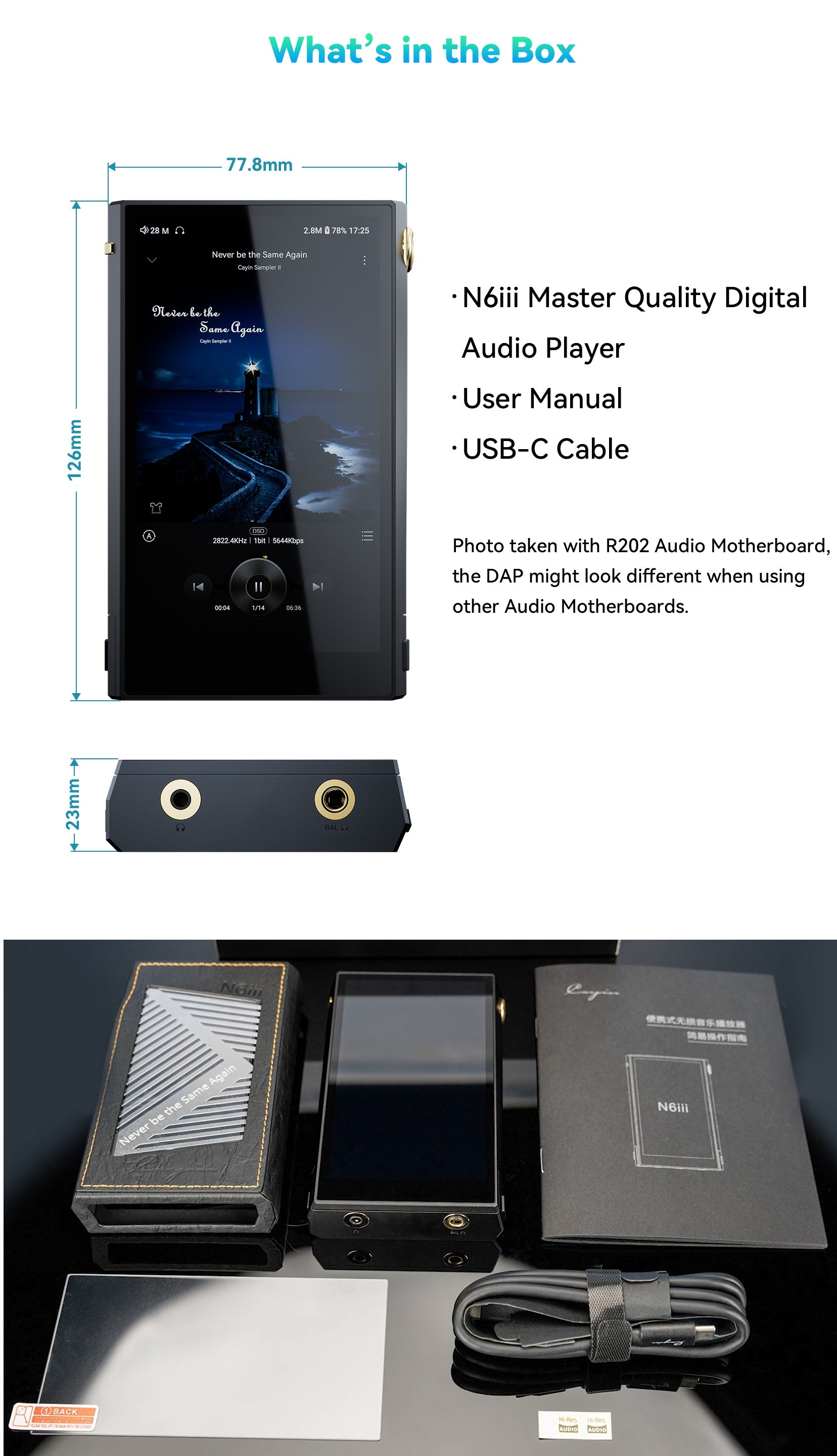 Apos Audio Cayin DAP (Digital Audio Player) Cayin N6iii Digital Audio Player
