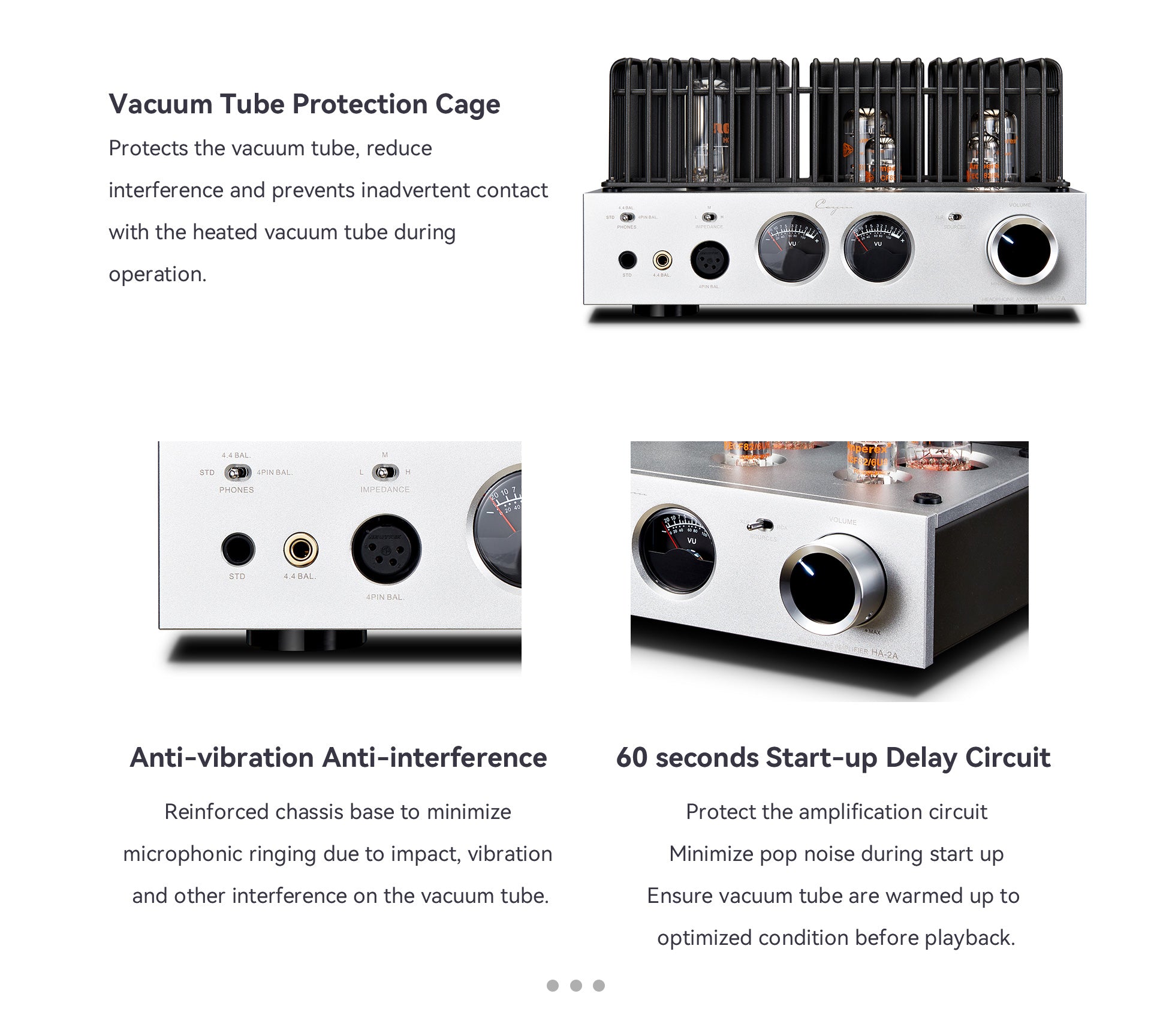 Apos Audio Cayin Headphone Amp (Tube) Cayin HA-2A Desktop Tube Headphone Amplifier
