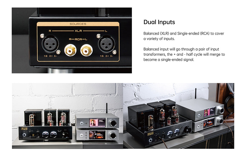 Apos Audio Cayin Headphone Amp (Tube) Cayin HA-3A Desktop Tube Headphone Amplifier