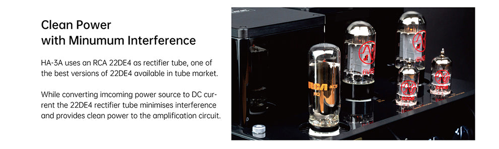 Apos Audio Cayin Headphone Amp (Tube) Cayin HA-3A Desktop Tube Headphone Amplifier