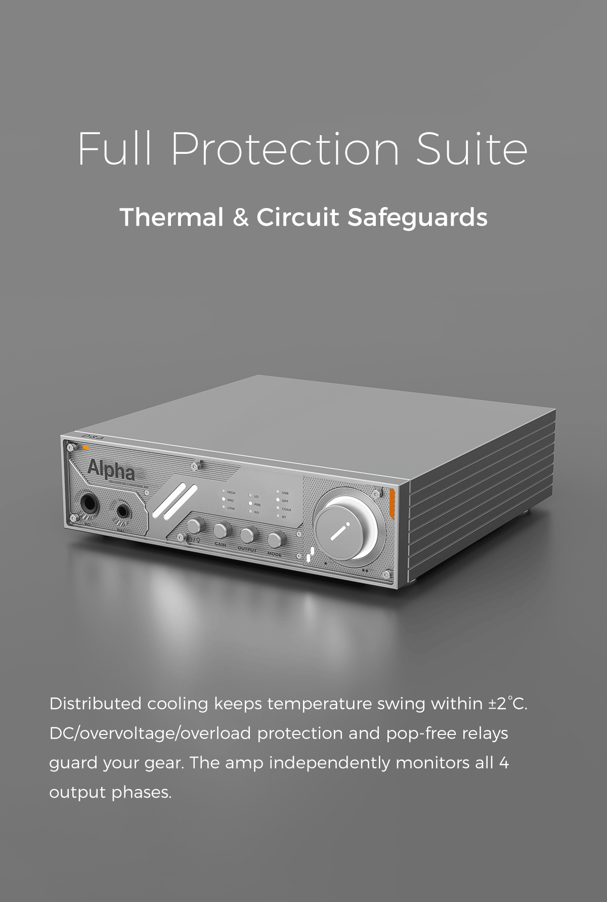 Apos Audio D&A Headphone DAC/Amp D&A Alpha Hi-Res DAC & Headphone Amp