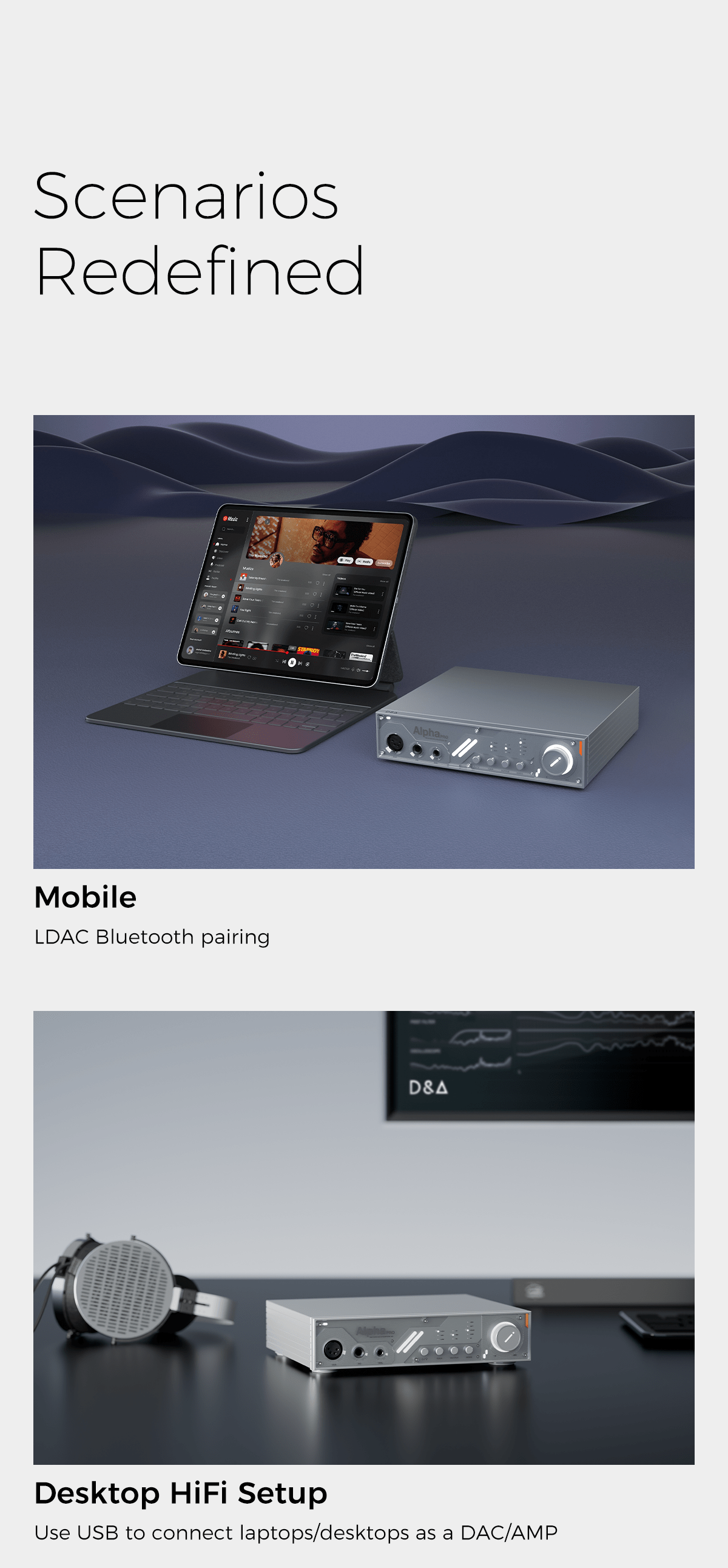 Apos Audio D&A Headphone DAC/Amp D&A Alpha Pro Hi-Res DAC & Headphone Amp