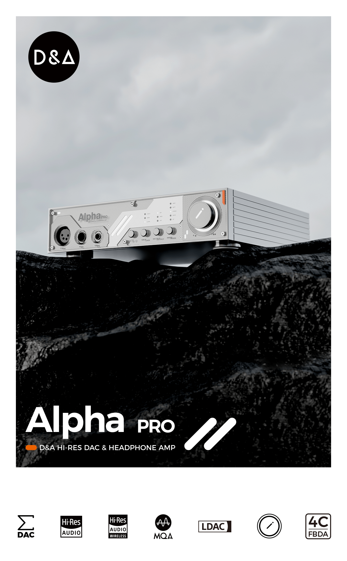 Apos Audio D&A Headphone DAC/Amp D&A Alpha Pro Hi-Res DAC & Headphone Amp