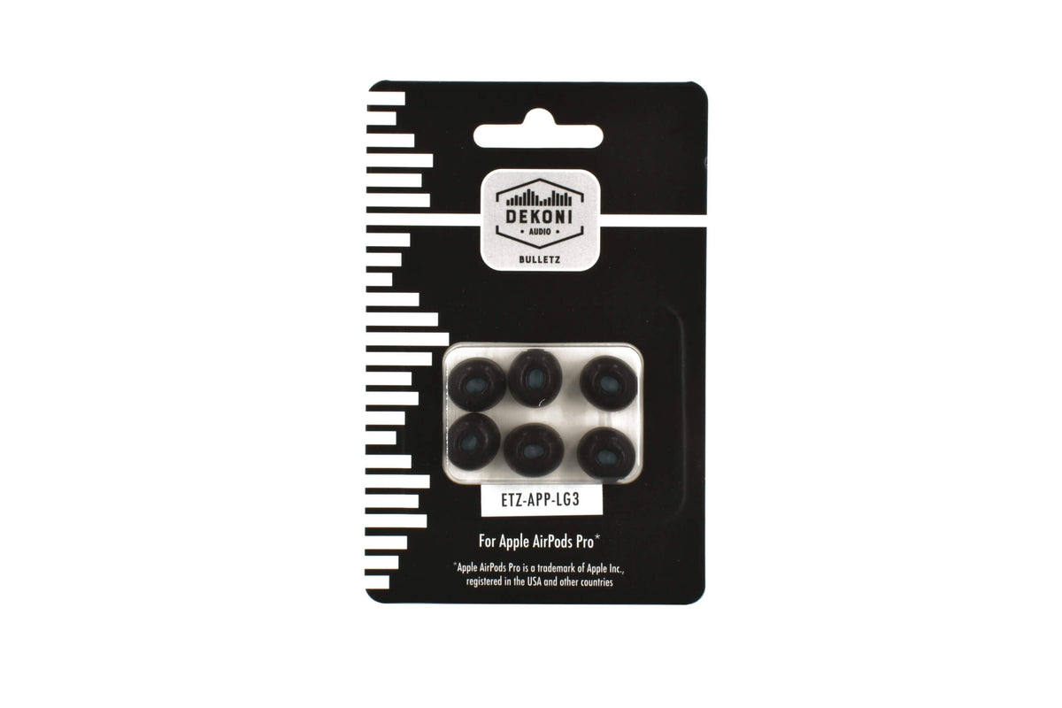 Apos Audio Dekoni Accessory Memory Foam Earphone Tips for the Apple Airpods Pro & Airpods Pro 2