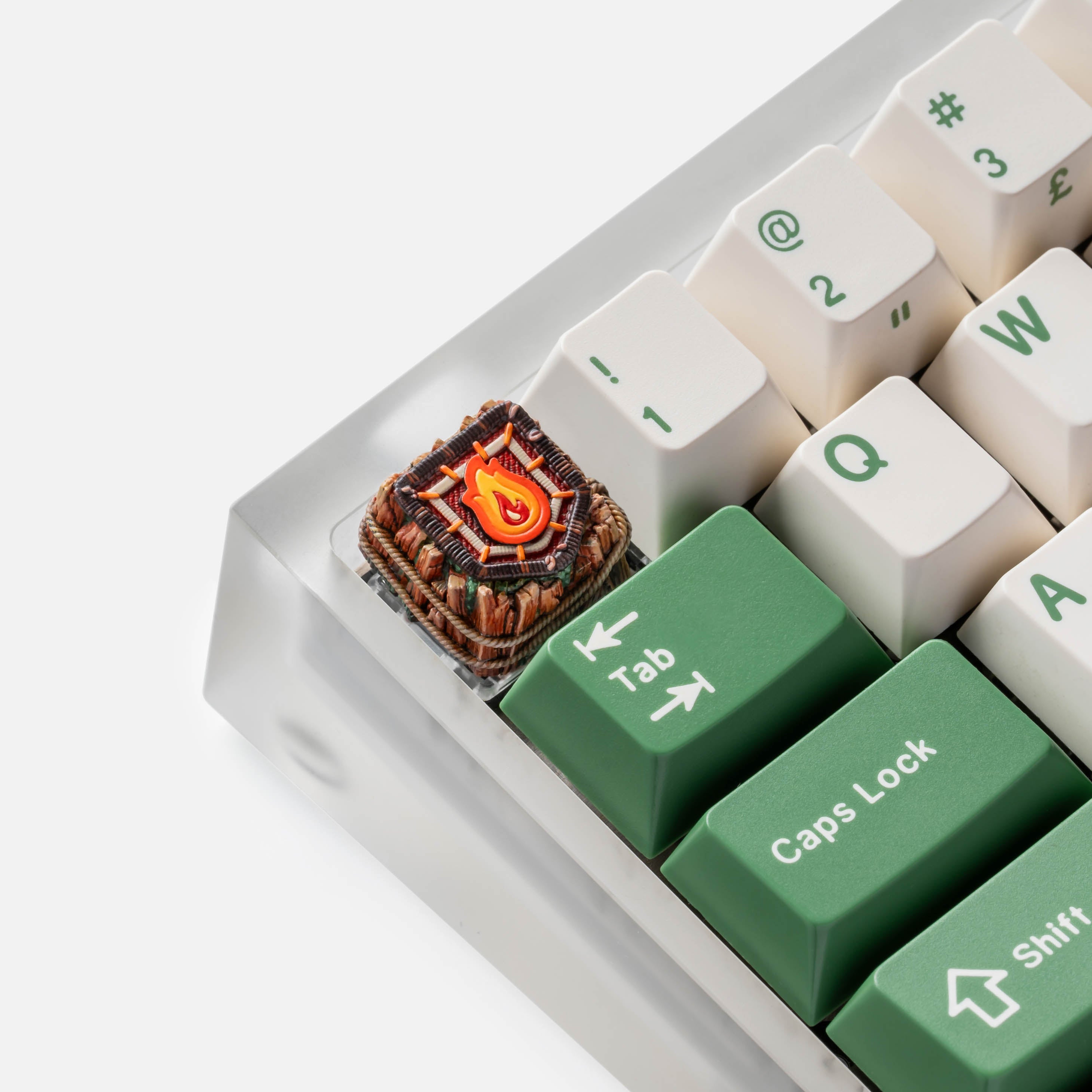 Apos Audio Dwarf Factory Keycaps Camper Badge - GMK Camping Artisans by Dwarf Factory