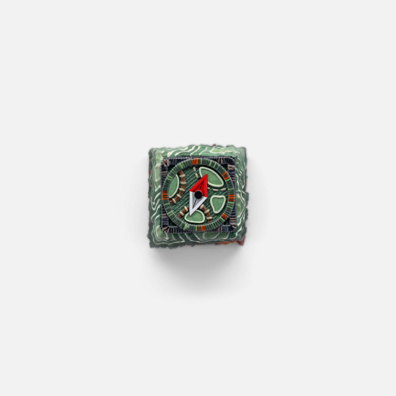 Apos Audio Dwarf Factory Keycaps Camper Badge - GMK Camping Artisans by Dwarf Factory The Compass Master