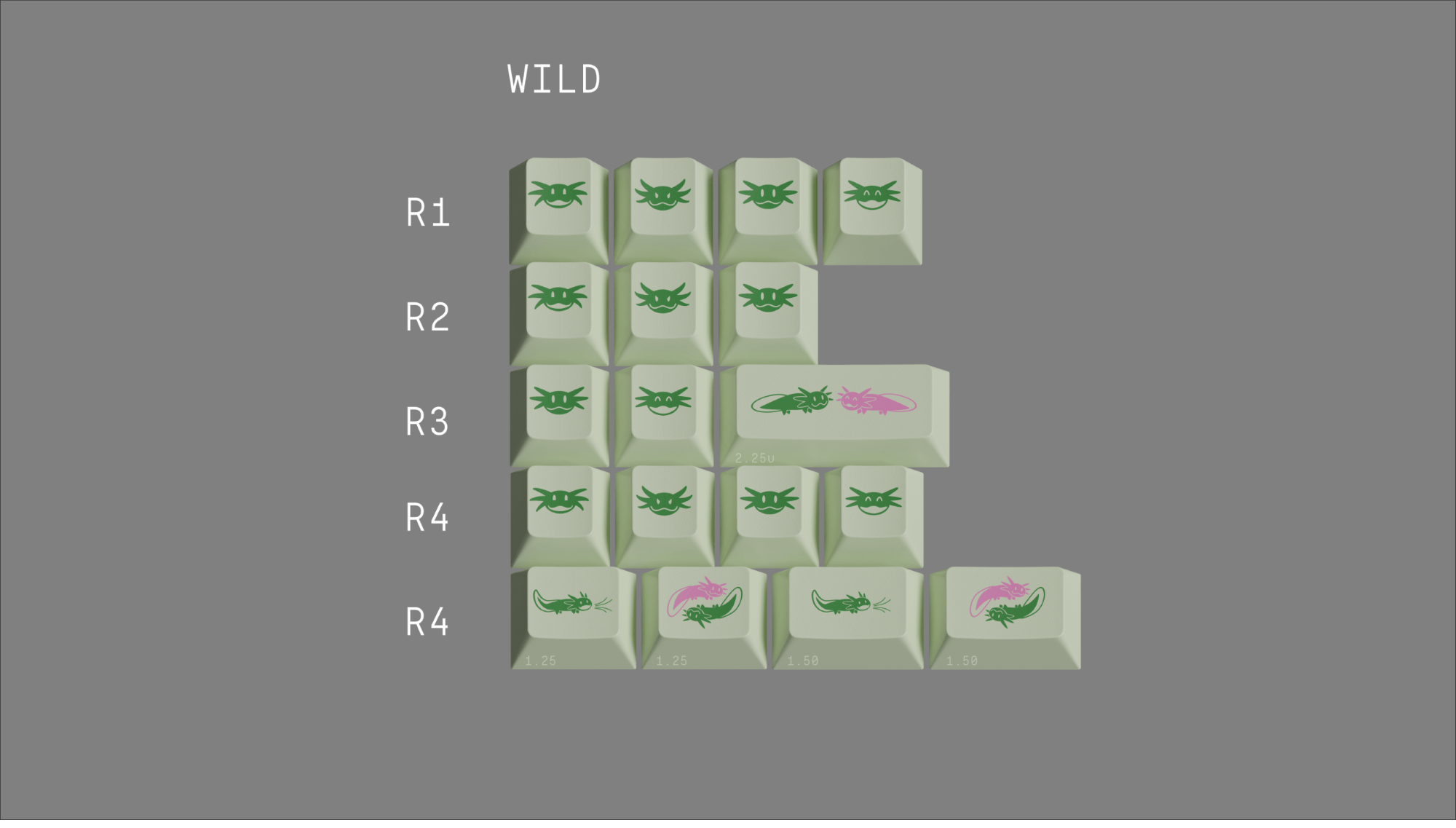 Apos Audio ePBT Keycaps ePBT Axolotls Keycap Set