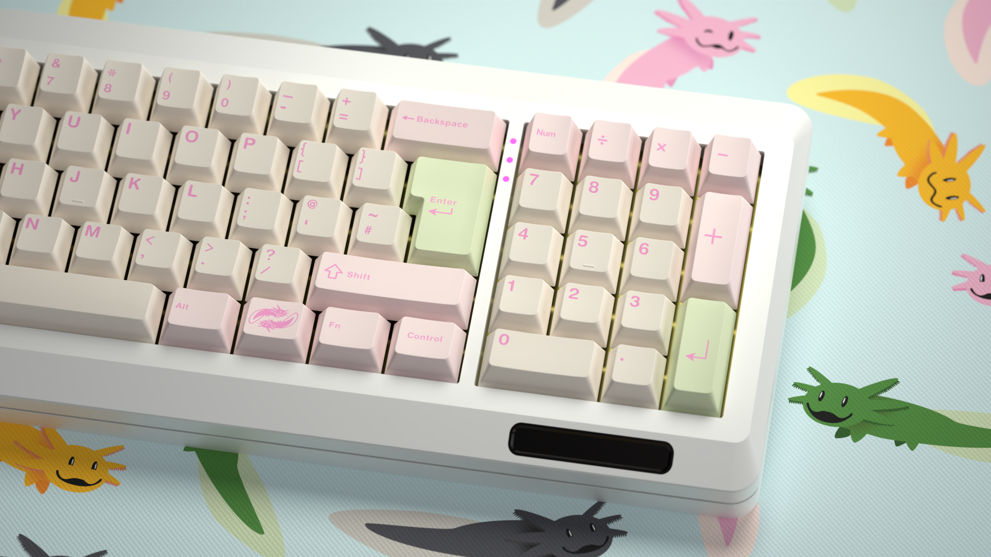 ePBT Axolotls Keycap Set