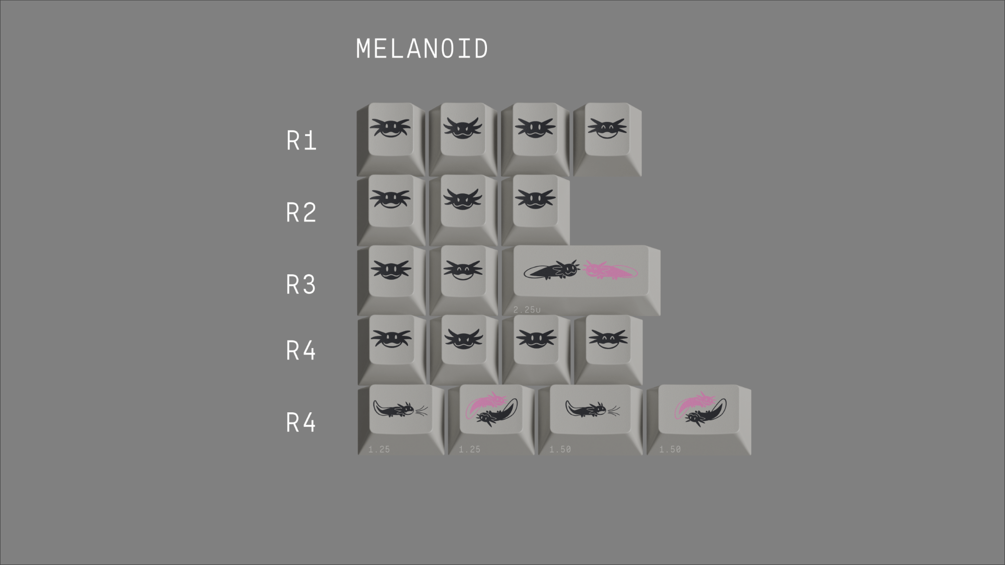 Apos Audio ePBT Keycaps ePBT Axolotls Keycap Set