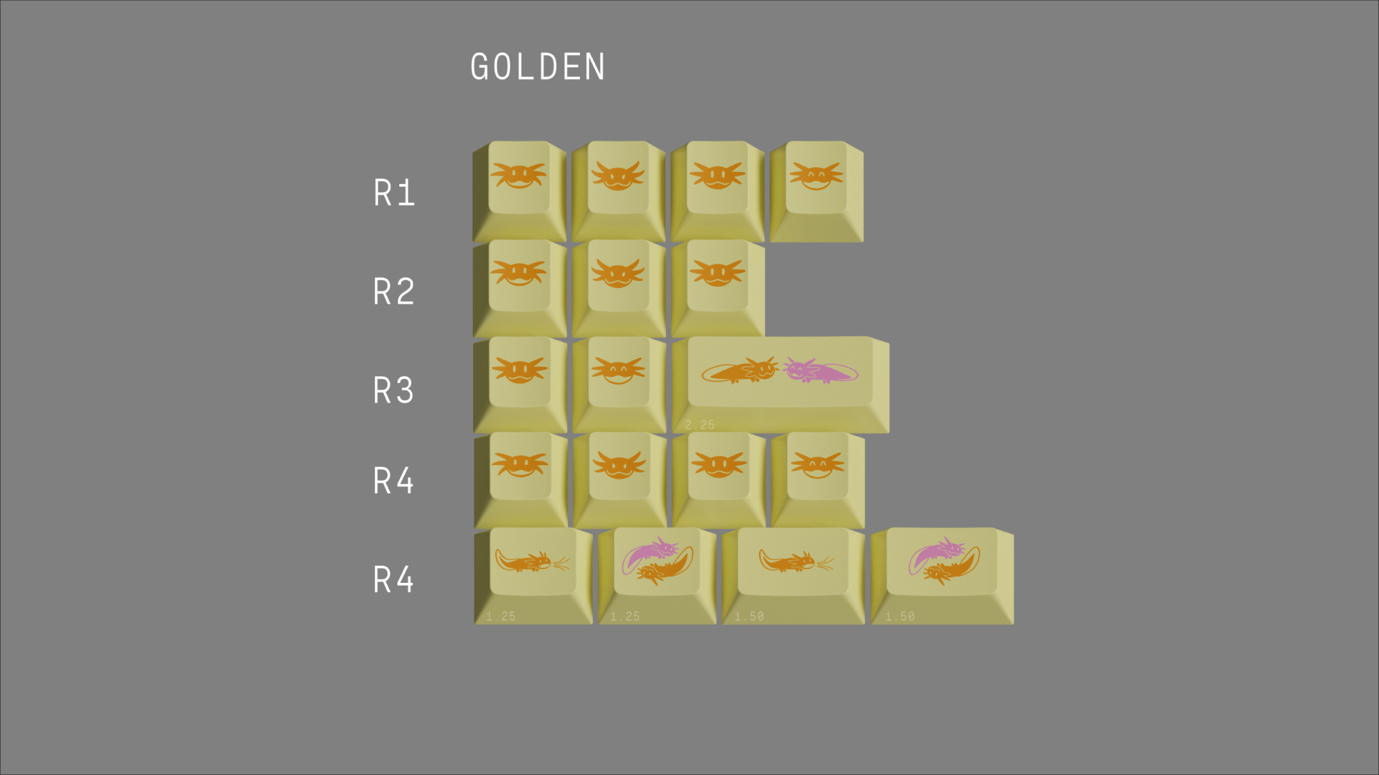 Apos Audio ePBT Keycaps ePBT Axolotls Keycap Set