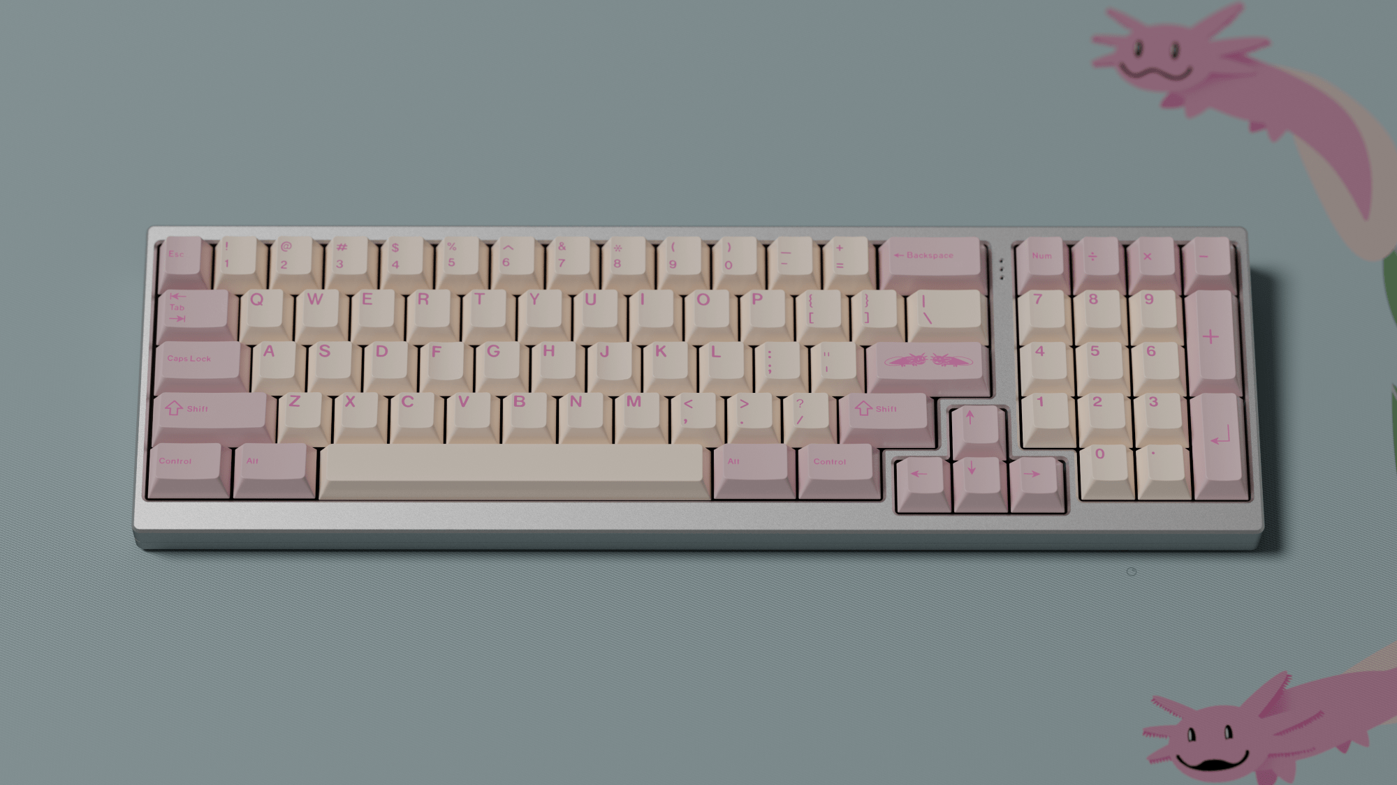 Apos Audio ePBT Keycaps ePBT Axolotls Keycap Set