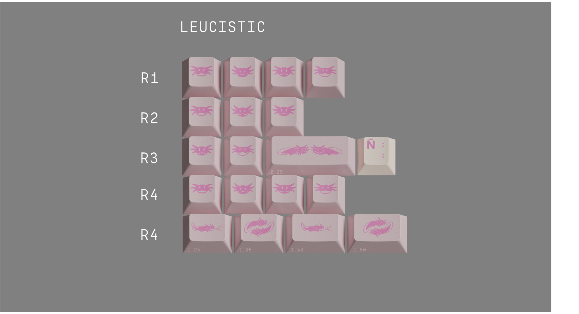 Apos Audio ePBT Keycaps ePBT Axolotls Keycap Set