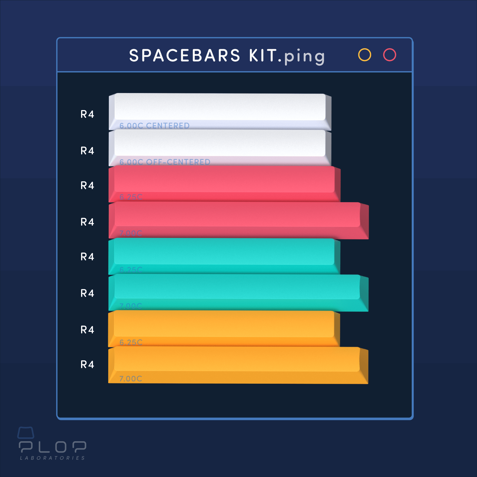 Apos Audio ePBT Keycaps ePBT Ping Keycap Set