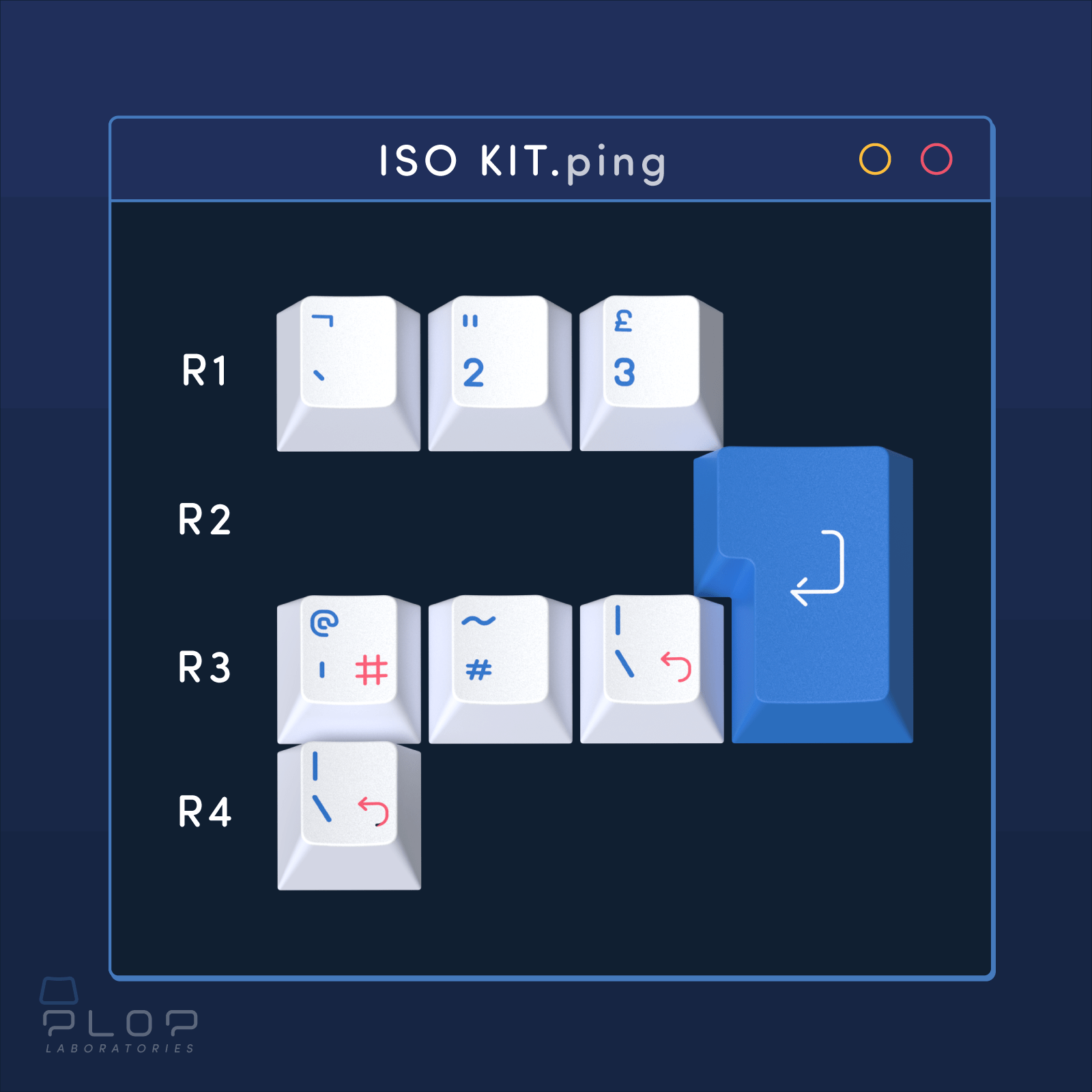 Apos Audio ePBT Keycaps ePBT Ping Keycap Set