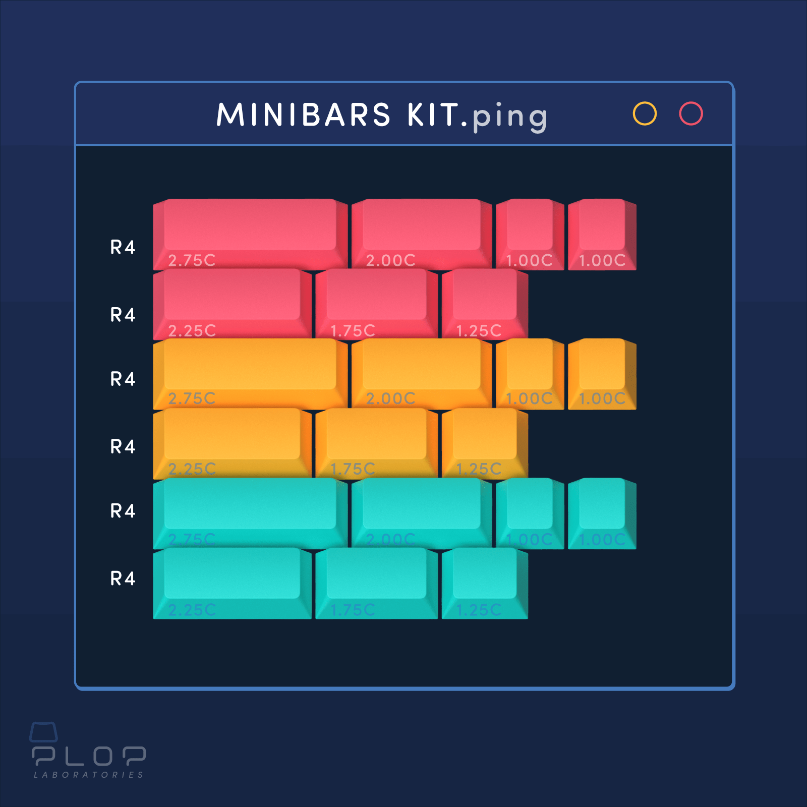 Apos Audio ePBT Keycaps ePBT Ping Keycap Set