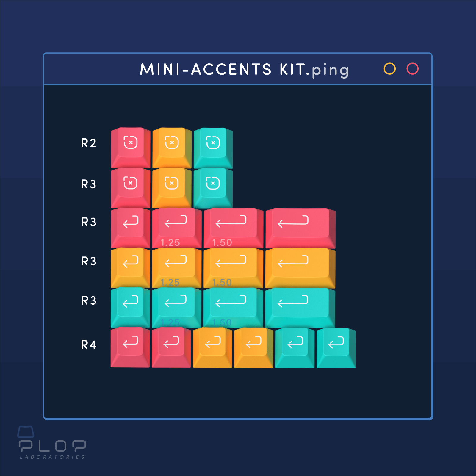 Apos Audio ePBT Keycaps ePBT Ping Keycap Set