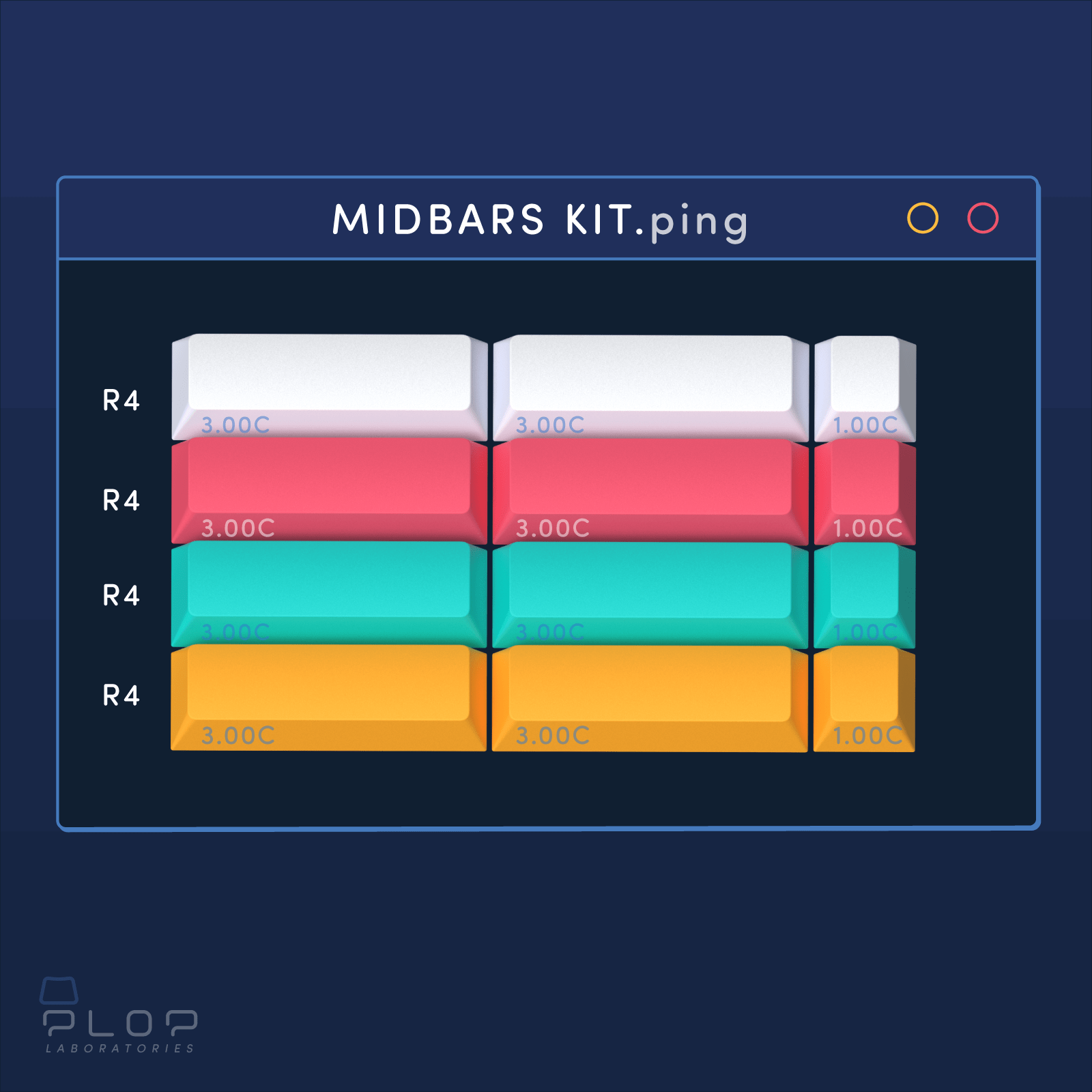 Apos Audio ePBT Keycaps ePBT Ping Keycap Set