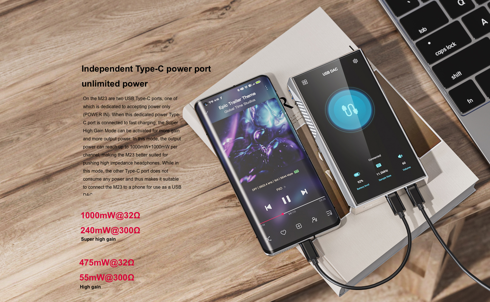 Apos Audio FiiO DAP (Digital Audio Player) FiiO M23 Digital Audio Player (DAP)