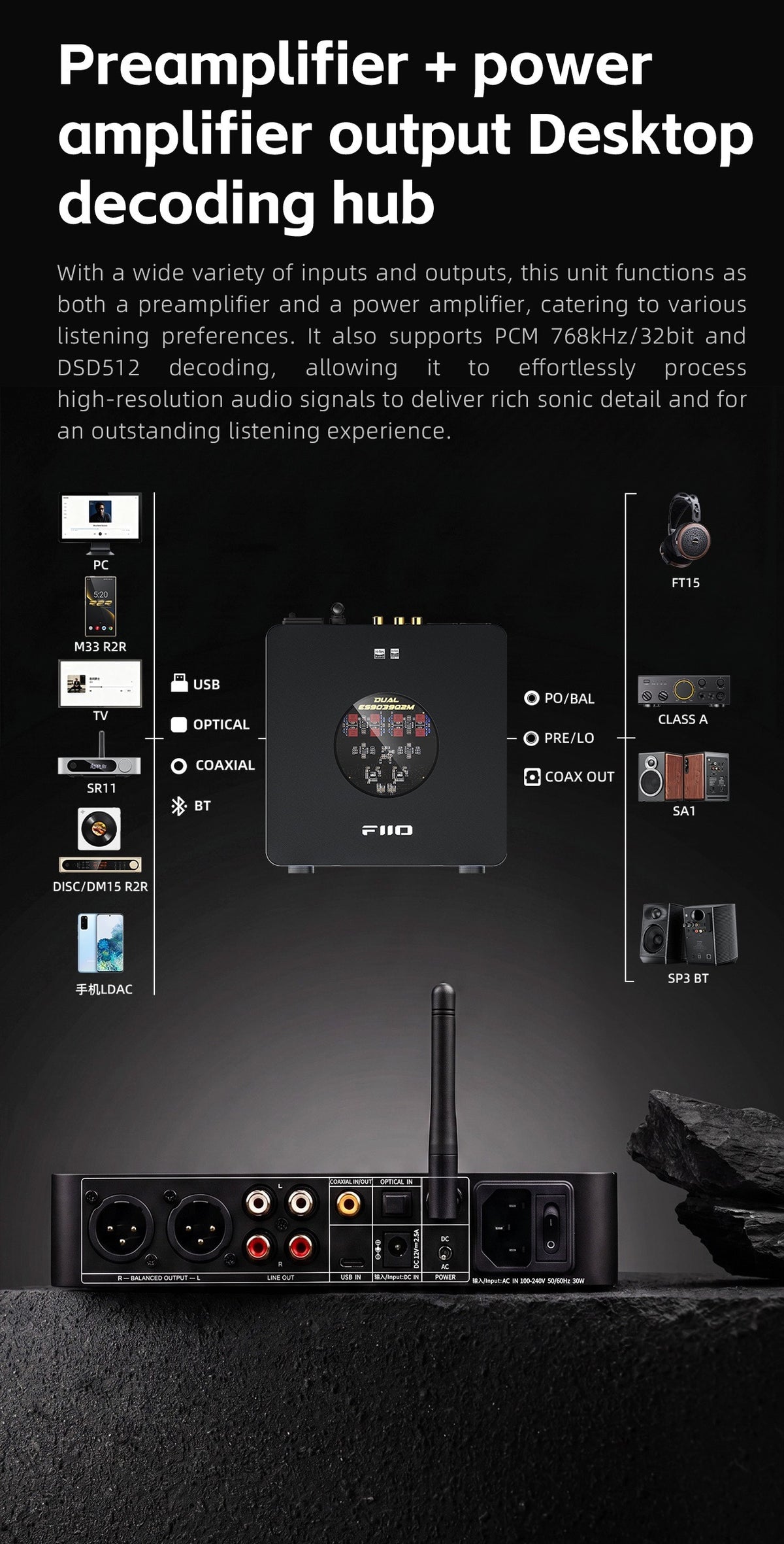 Apos Audio FiiO Headphone DAC/Amp FiiO K13 Desktop DAC/Amp (ESS Version)