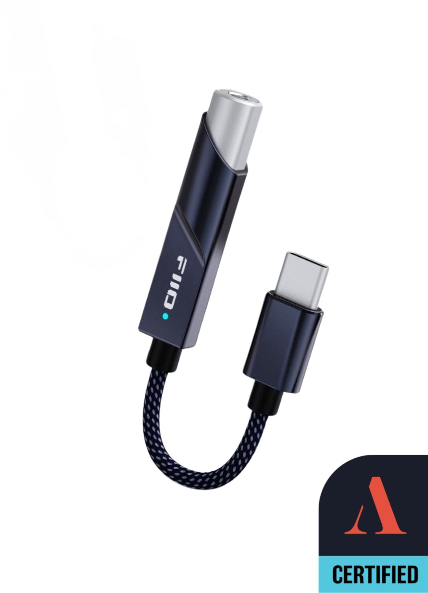 Apos Audio FiiO Headphone DAC/Amp FiiO KA11 Dongle DAC/Headphone Amplifier (Apos Certified) Black / USB-C to 3.5mm / Open Box - Like New