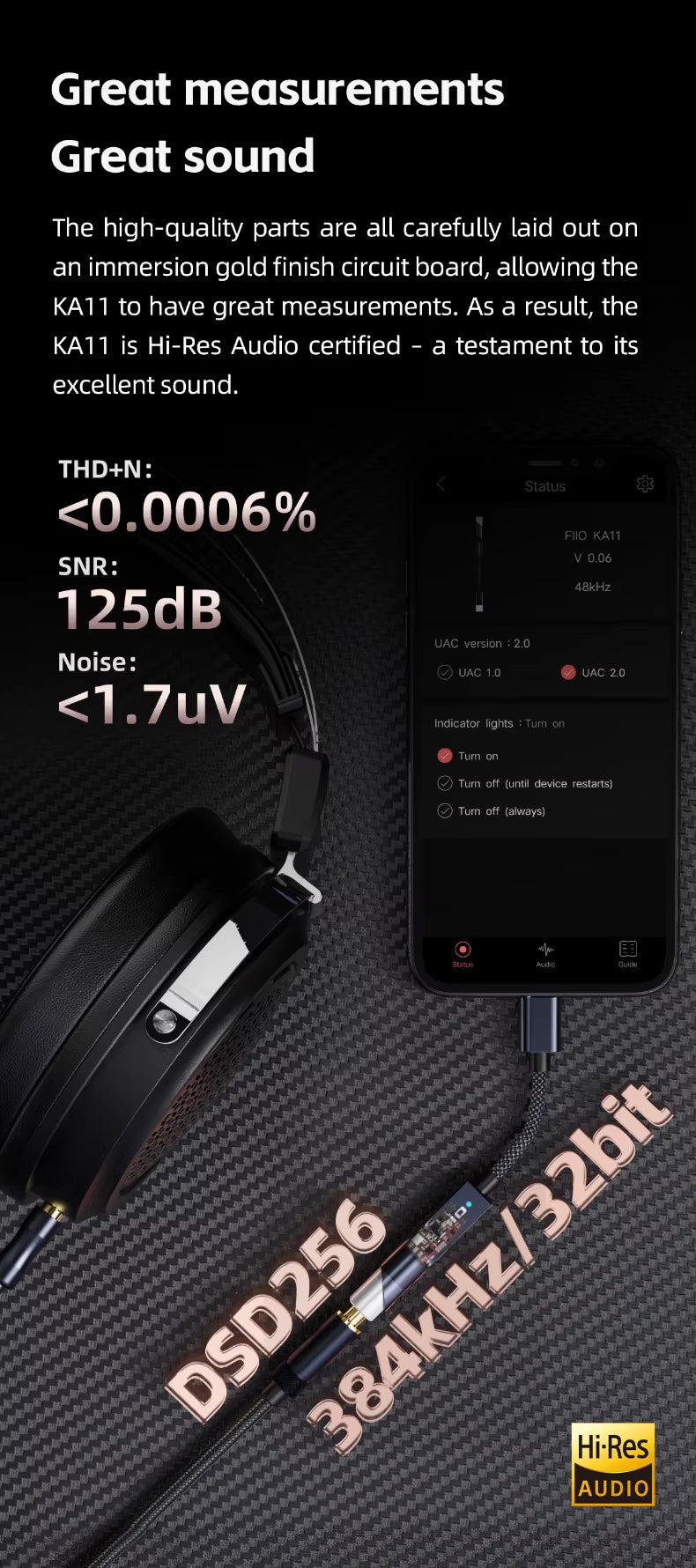 Apos Audio FiiO Headphone DAC/Amp FiiO KA11 Silver