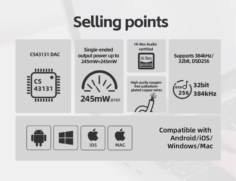 Apos Audio FiiO Headphone DAC/Amp FiiO KA11 Silver