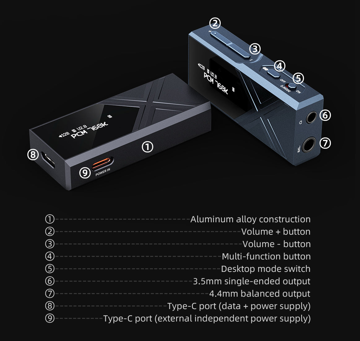 Apos Audio FiiO Headphone DAC/Amp FiiO KA17 DAC and Headphone Amplifier