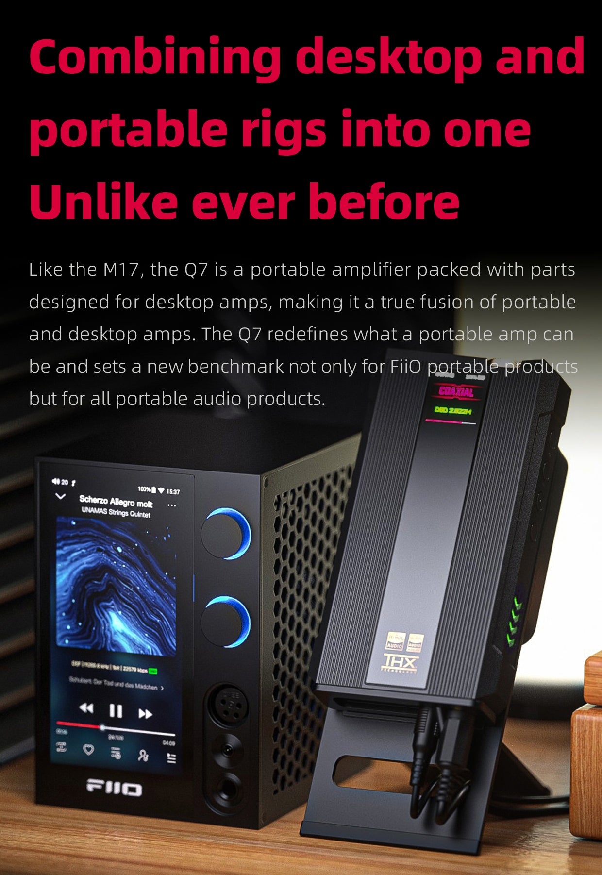 Apos Audio FiiO Headphone DAC/Amp FiiO Q7 Portable Desktop-Class DAC/Amp (Apos Certified Refurbished)