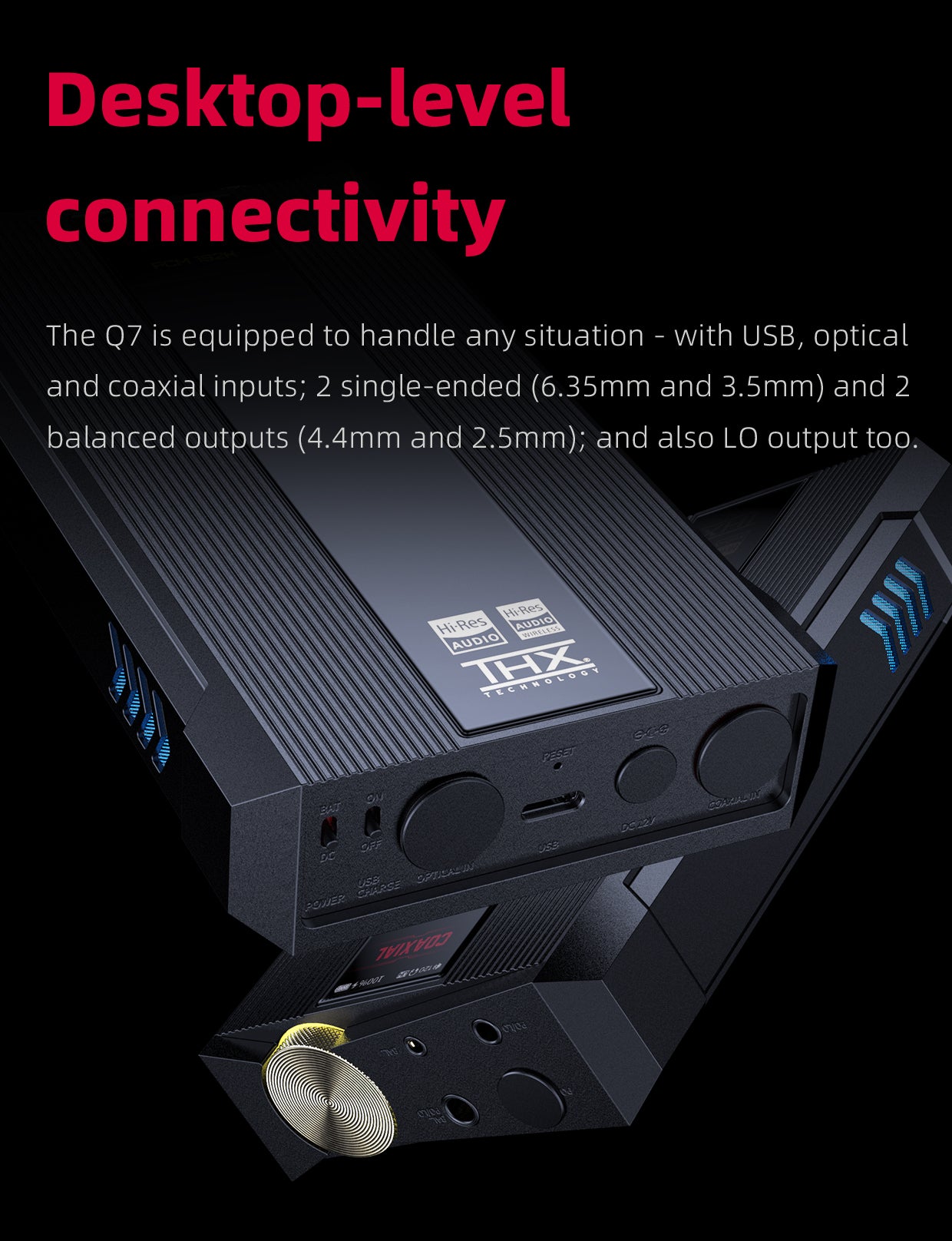 Apos Audio FiiO Headphone DAC/Amp FiiO Q7 Portable Desktop-Class DAC/Amp (Apos Certified Refurbished)