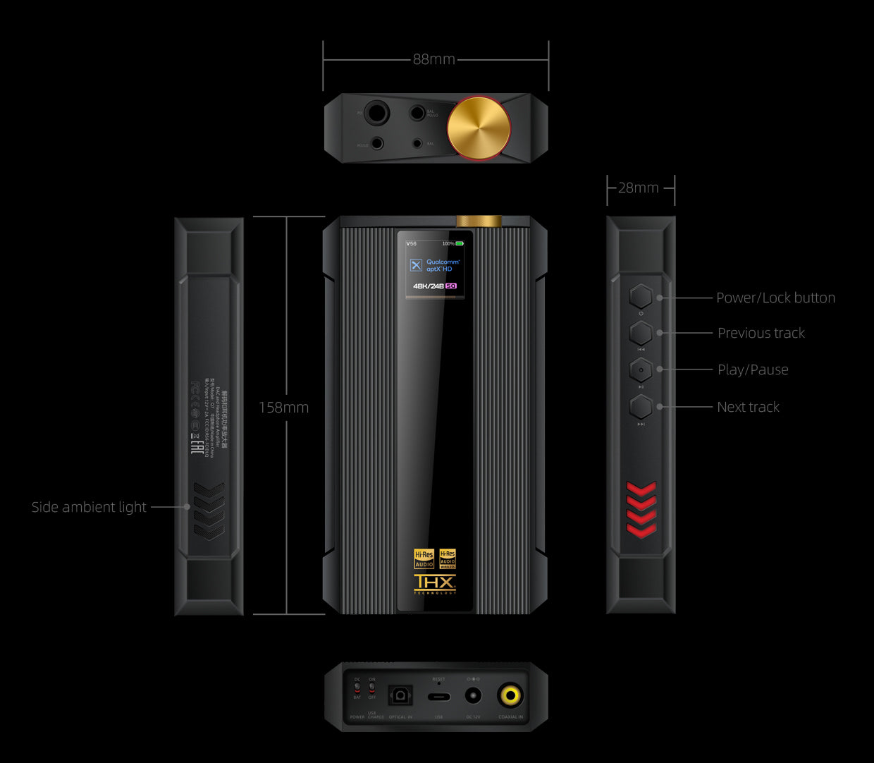 Apos Audio FiiO Headphone DAC/Amp FiiO Q7 Portable Desktop-Class DAC/Amp (Apos Certified Refurbished)