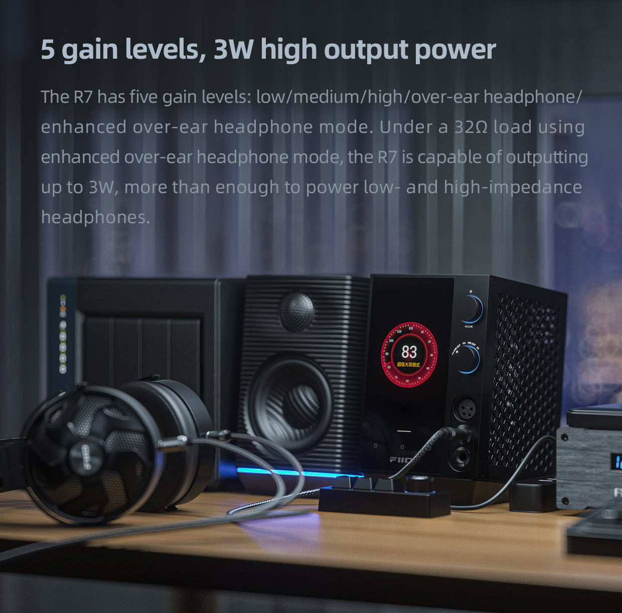 Apos Audio FiiO Headphone DAC/Amp FiiO R7 Desktop HIFI Center/Transmitter/Streamer/Decoder/Amp/Pre-amp All-in-One Unit (Apos Certified)