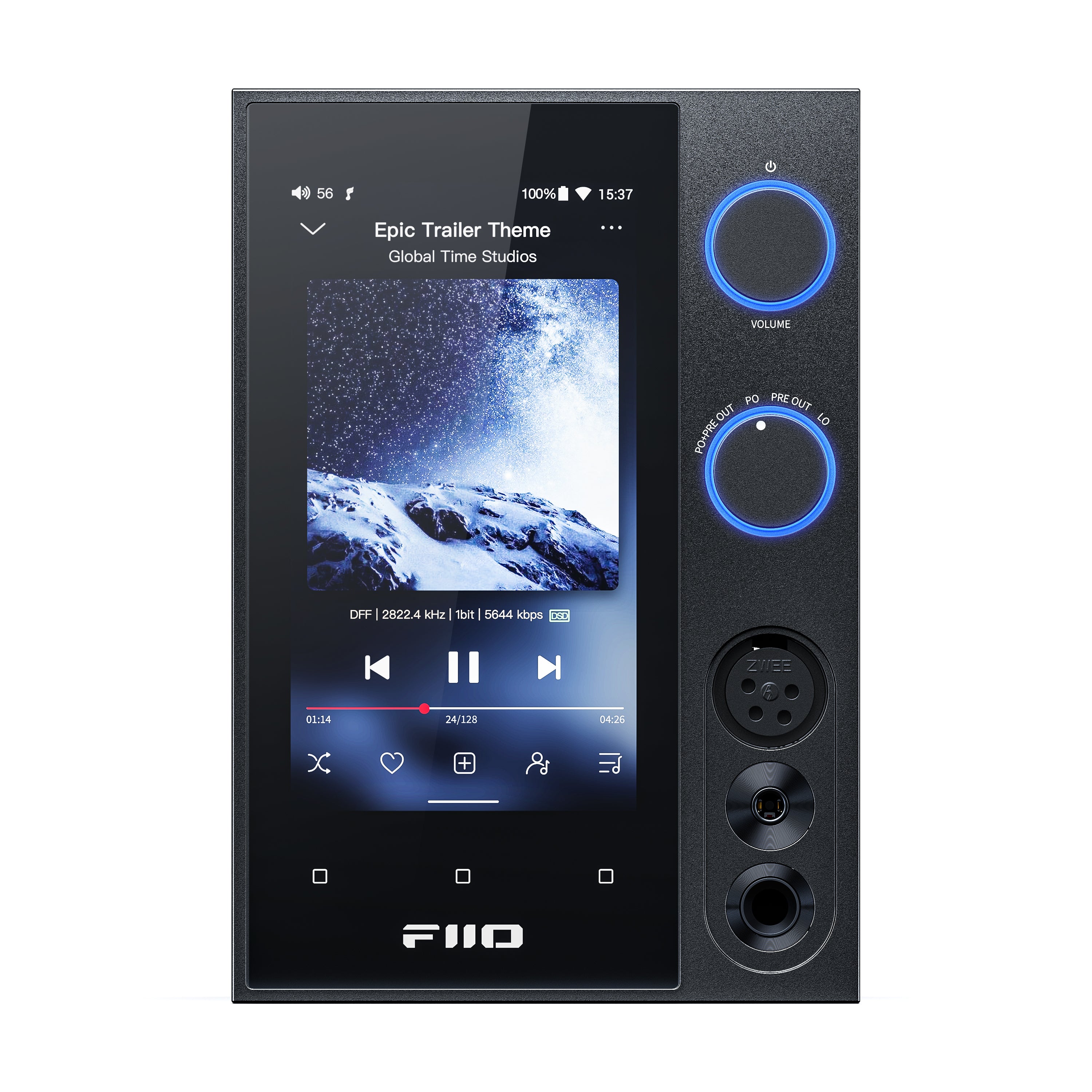 Apos Audio FiiO Headphone DAC/Amp FiiO R7 Desktop HIFI Center/Transmitter/Streamer/Decoder/Amp/Pre-amp All-in-One Unit (Apos Certified)