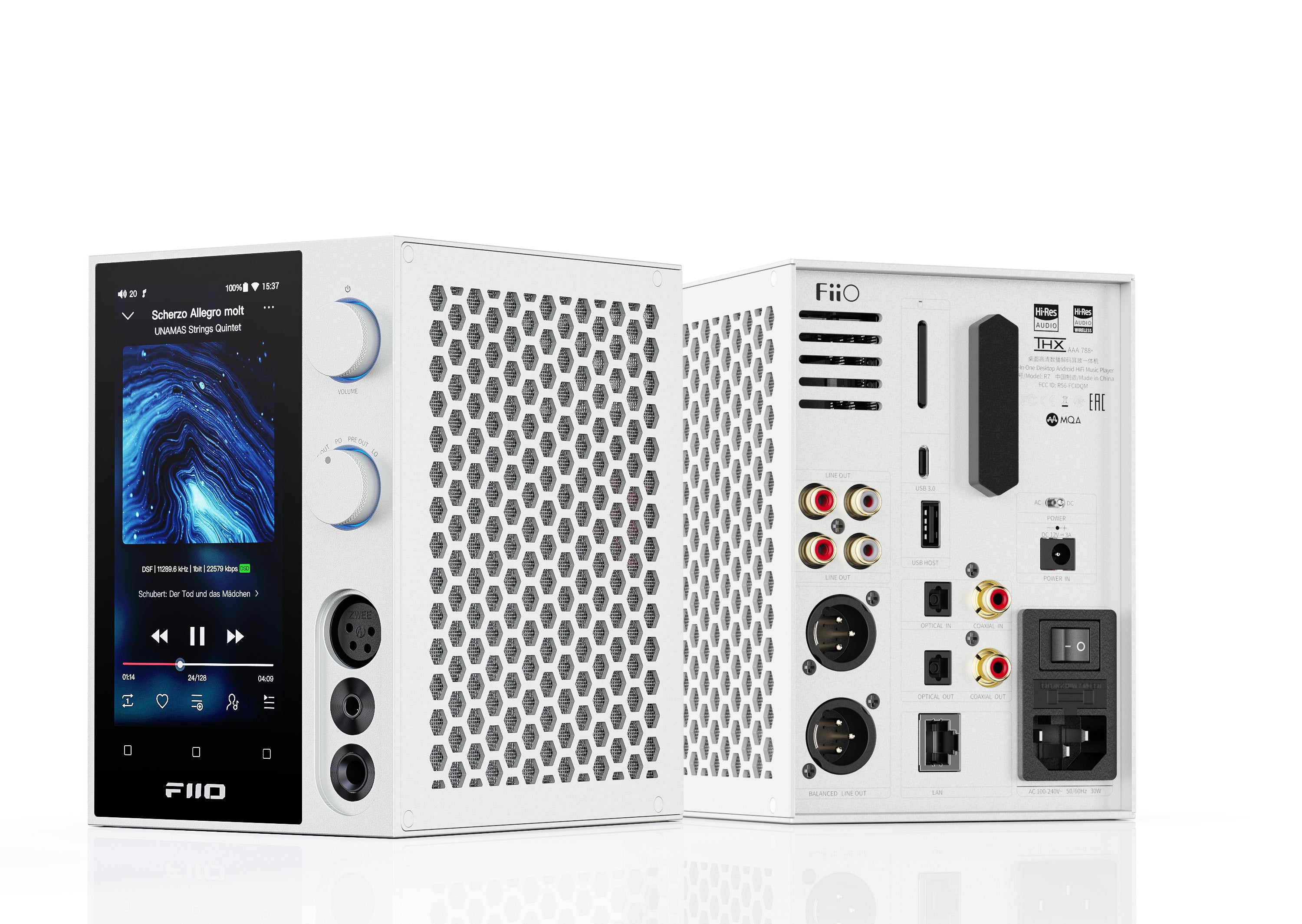 Apos Audio FiiO Headphone DAC/Amp FiiO R7 Desktop HIFI Center/Transmitter/Streamer/Decoder/Amp/Pre-amp All-in-One Unit (Apos Certified)