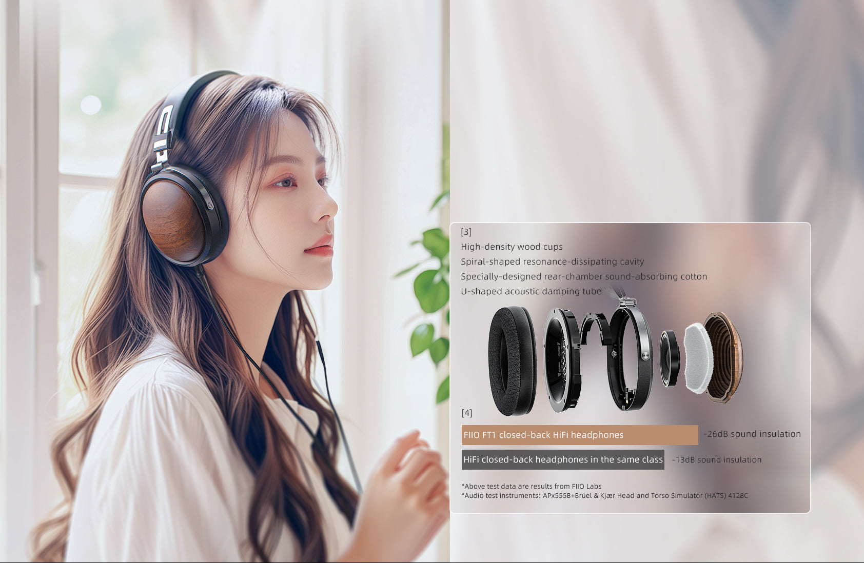 Apos Audio FiiO Headphone FiiO FT1 Closed-Back Over-Ear Headphones