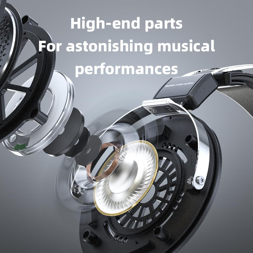 Apos Audio FiiO Headphone FiiO Jade Audio JT1 HIFI Over-Ear Closed-Back Headphones