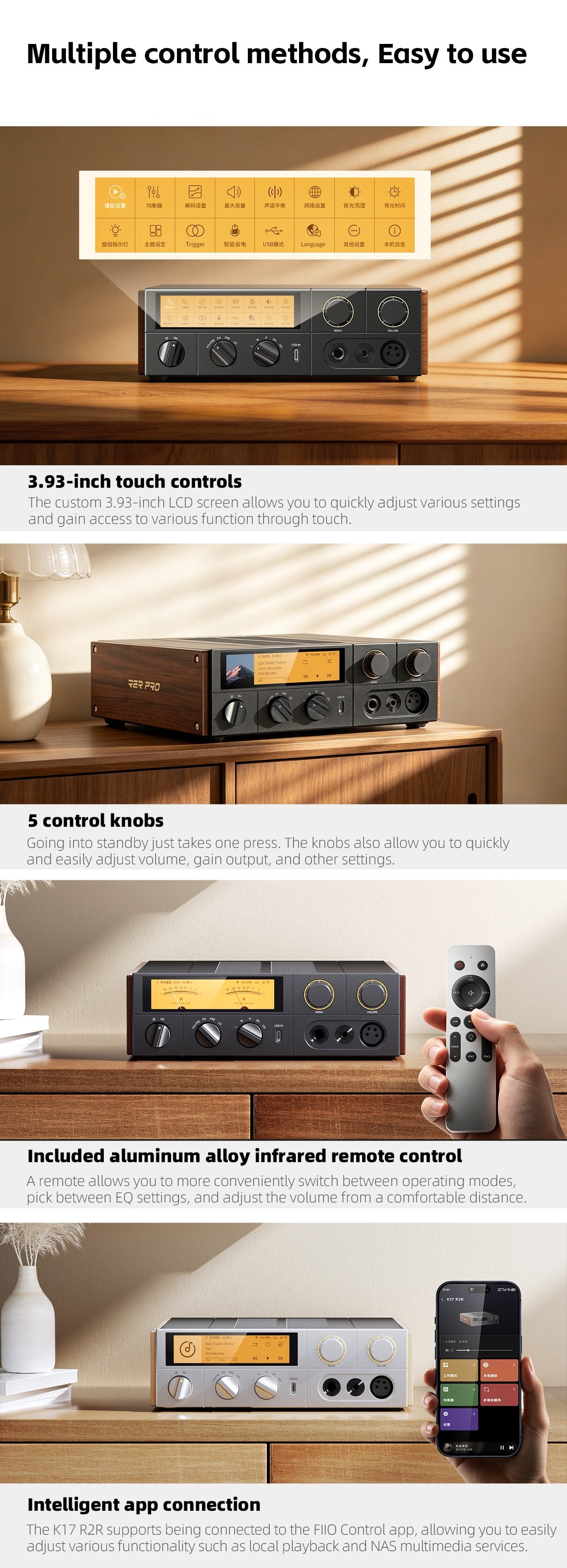 Apos Audio FiiO Headphone FiiO K17 R2R Desktop DAC Headphone Amplifier