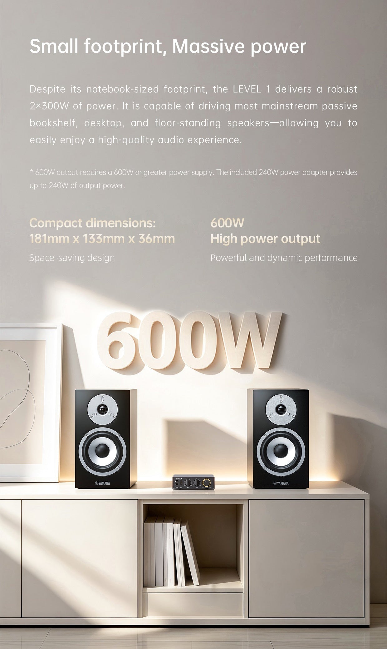 Apos Audio FiiO Speaker Amp FiiO Jade Audio LEVEL 1 Power Amplifier