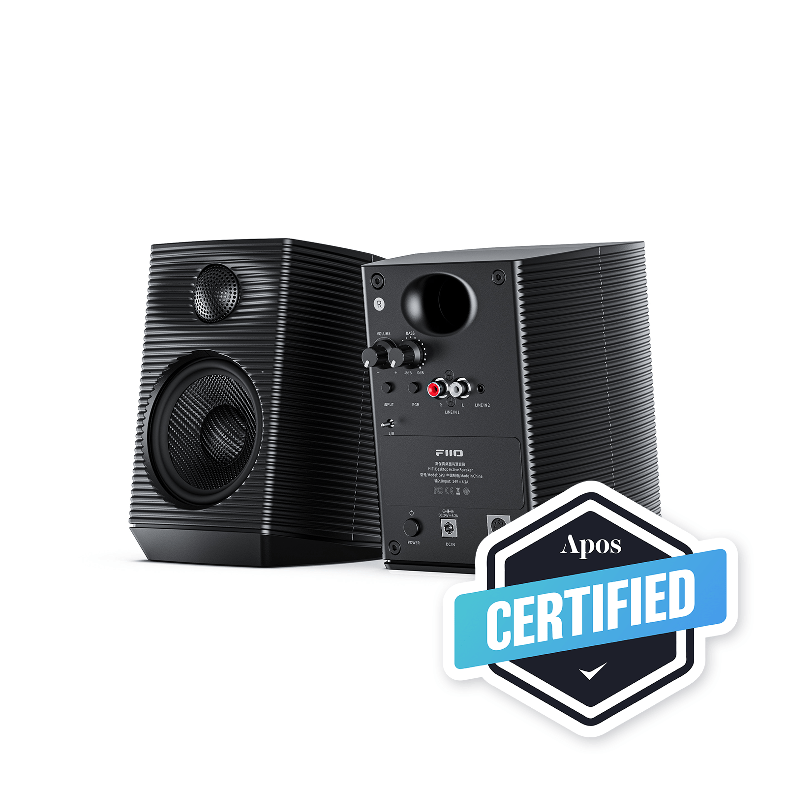 Apos Audio FiiO Speakers FiiO SP3 High Fidelity Active Desktop Speakers (Apos Certified)