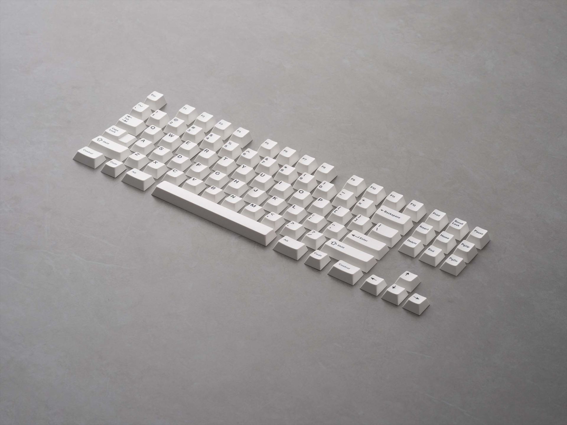 Apos Audio GMK Keycaps GMK BoW Keycap Set (Black on White) Grande Base Kit