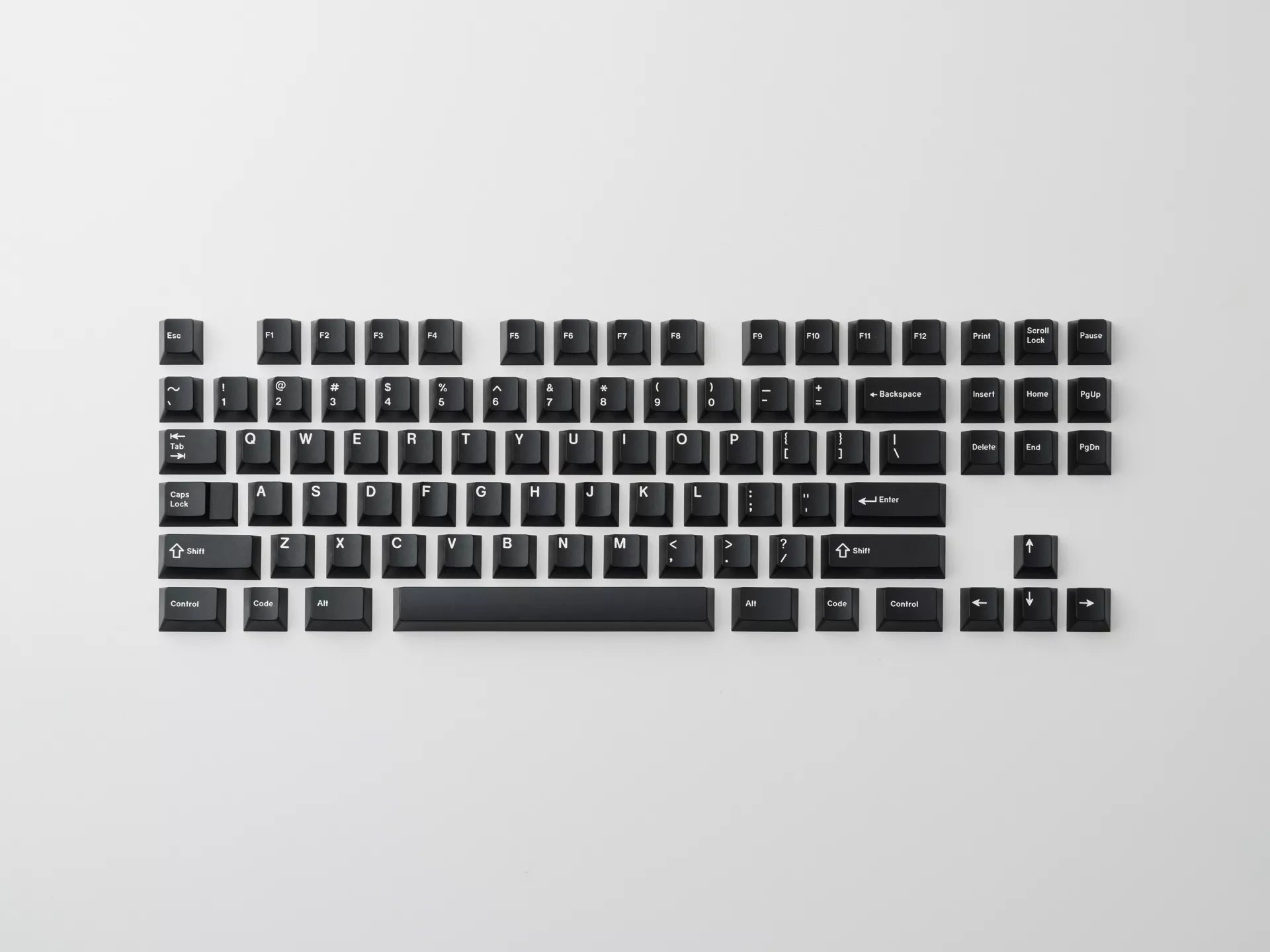Apos Audio GMK Keycaps GMK WoB Keycap Set (White on Black) Grande Base Kit