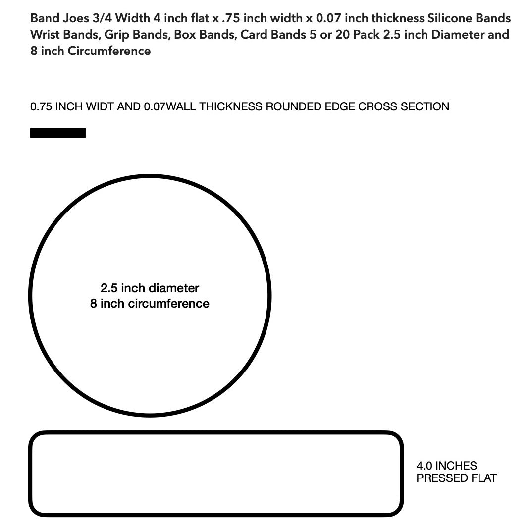 Apos Audio Grifiti silicone bands Grifiti Band Joes 4" x 0.75" -- 8" Circumference Silicone Bands